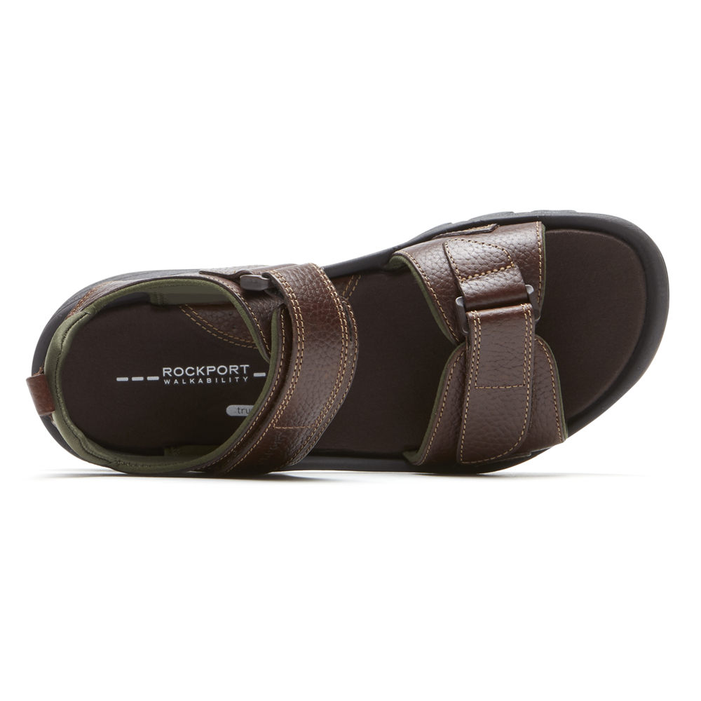 Rockport Sandals For Mens Brown - SpringBoro Rocklake - XY0846352